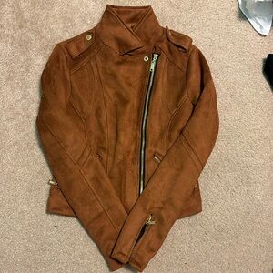 Jou Jou Suede Brown Jacket